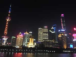 China at night